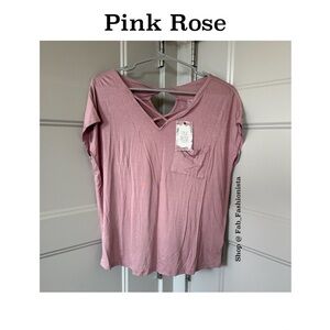 Mauve short sleeve top